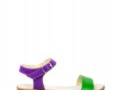 Sandale Dama piele naturala verde mov Coralia